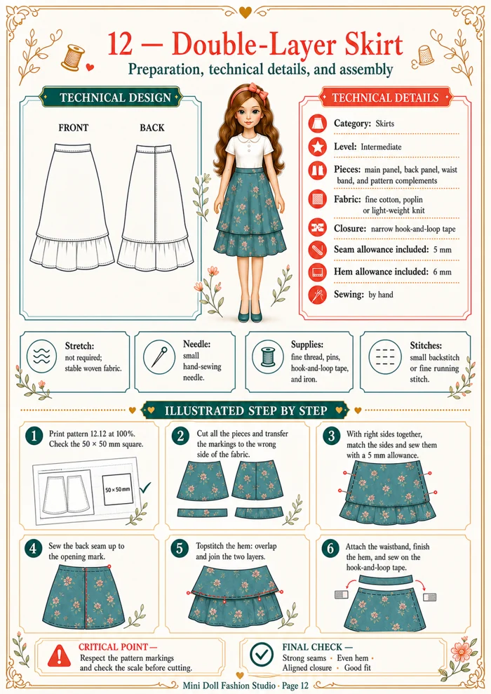 Double-Layer Skirt visual guide