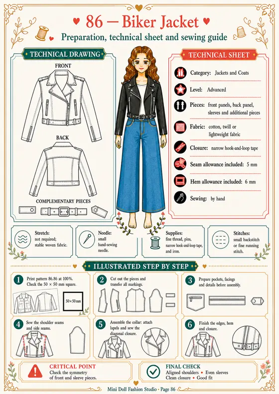 Biker Jacket visual guide
