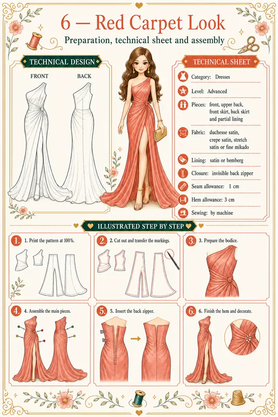 Red Carpet Look visual guide